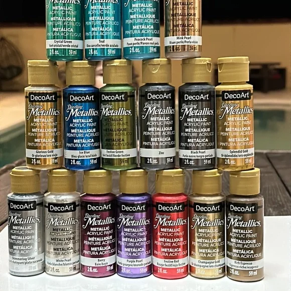 DecoArt Dazzling Metallics Acrylic Colors bundle